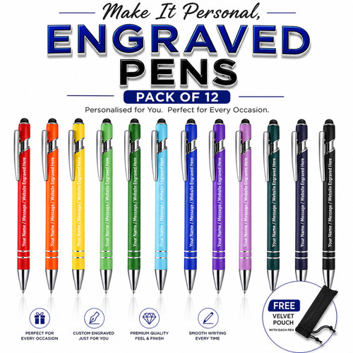Personalised engraved stylus - personalised,