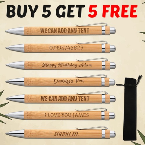 Personalised engraved bamboo - personalised,