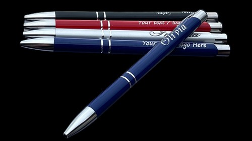 Personalised metal pen add - metal,